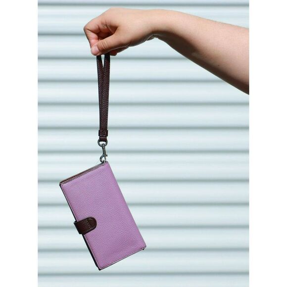 NWT Coach Leather Compact Wallet in Jasmine $195 - Picture 3 of 9